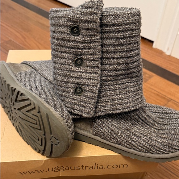 UGG Charcoal Knit Boots - Picture 3 of 4